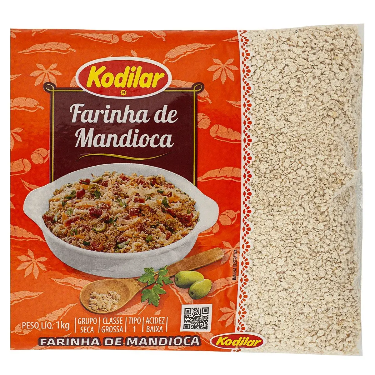 Farinha de Mandioca Grossa Kodilar 1KG