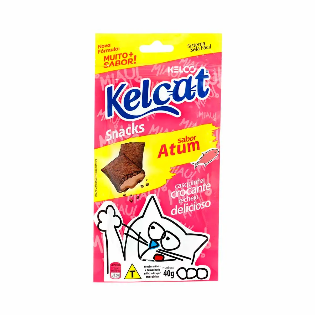 Snacks de Atum para Gatos Kelcat 40G
