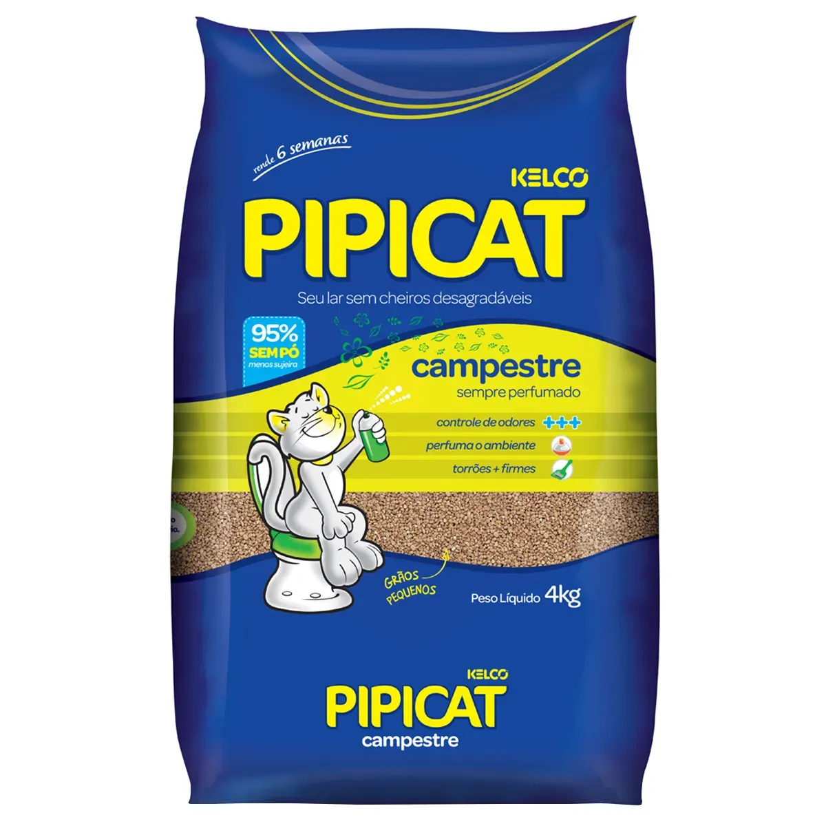 Areia Campestre Pipicat 4KG