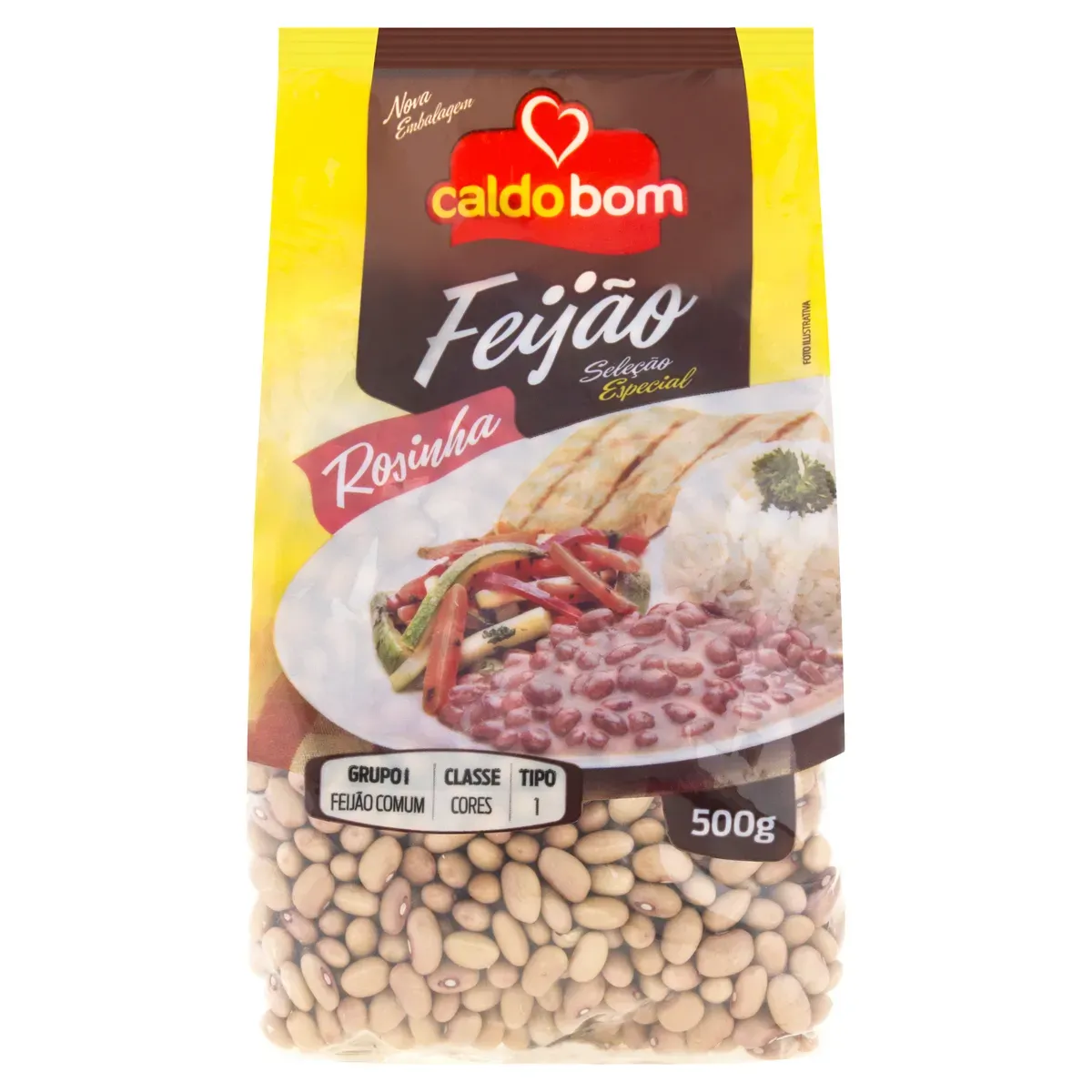 Feijão Rosinha Caldo Bom Seleção 500G