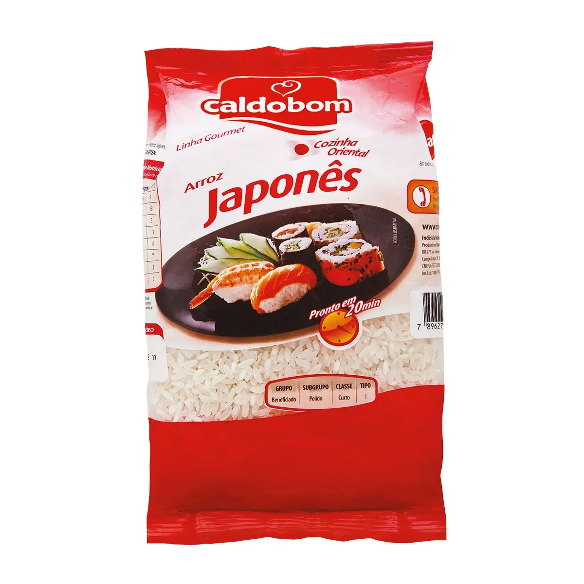 Arroz Japonês Curto Caldo Bom Gourmet 500G