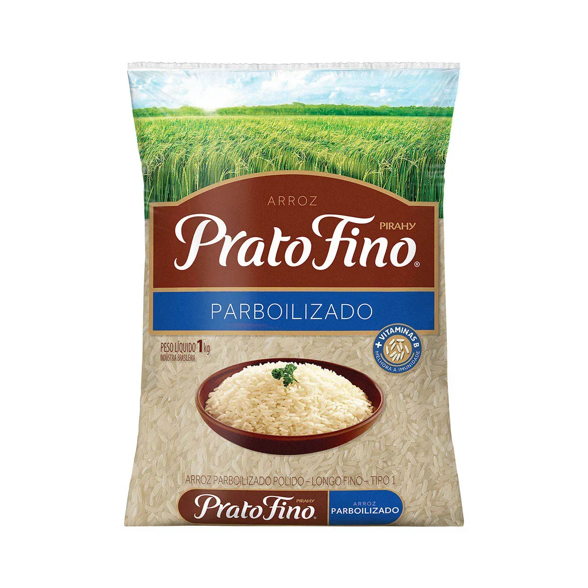 Arroz Parboilizado Prato Fino 1KG