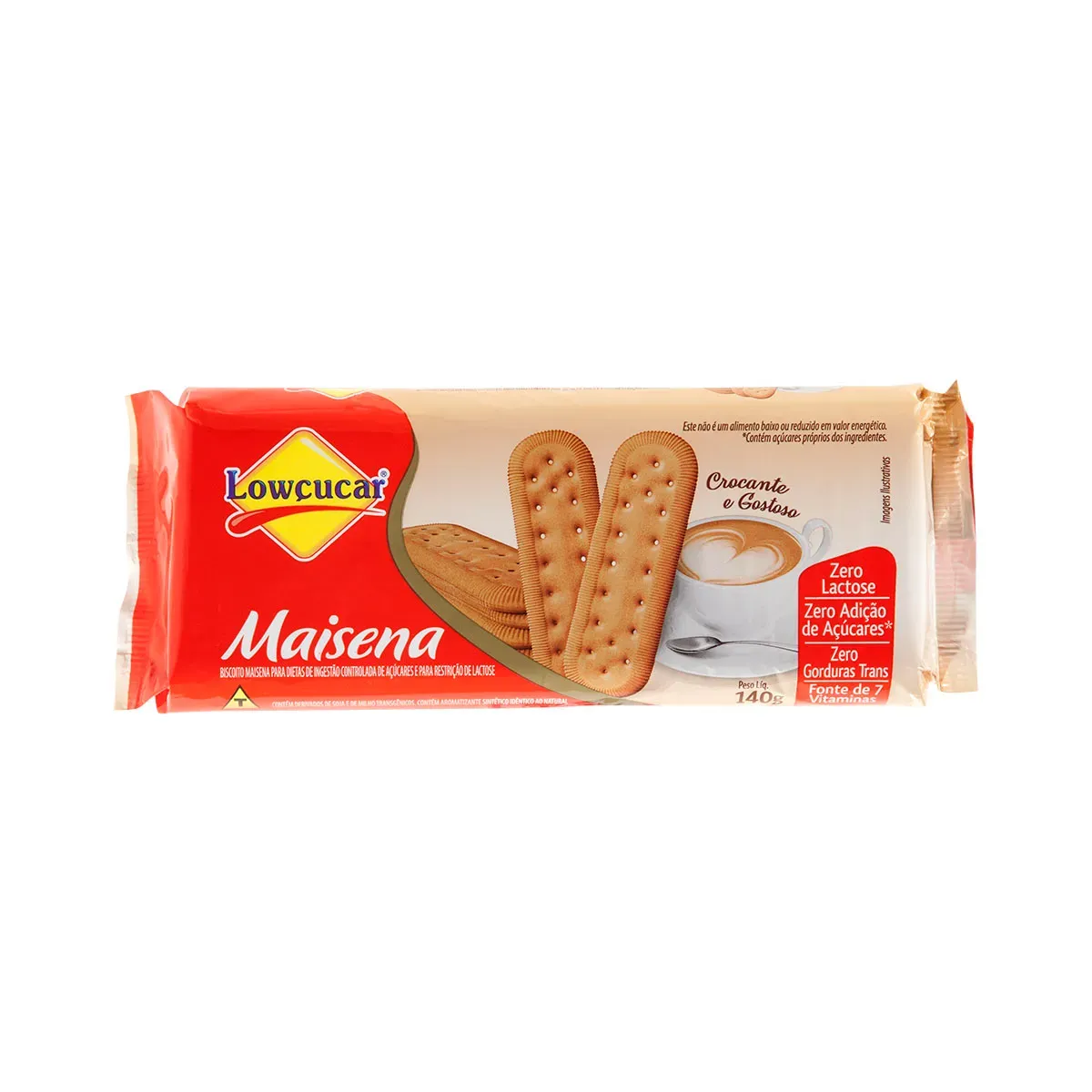 Biscoito Maizena Zero Lactose Lowçucar 140G