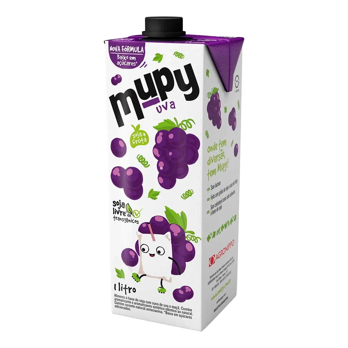 Bebida à Base de Soja Uva 1L