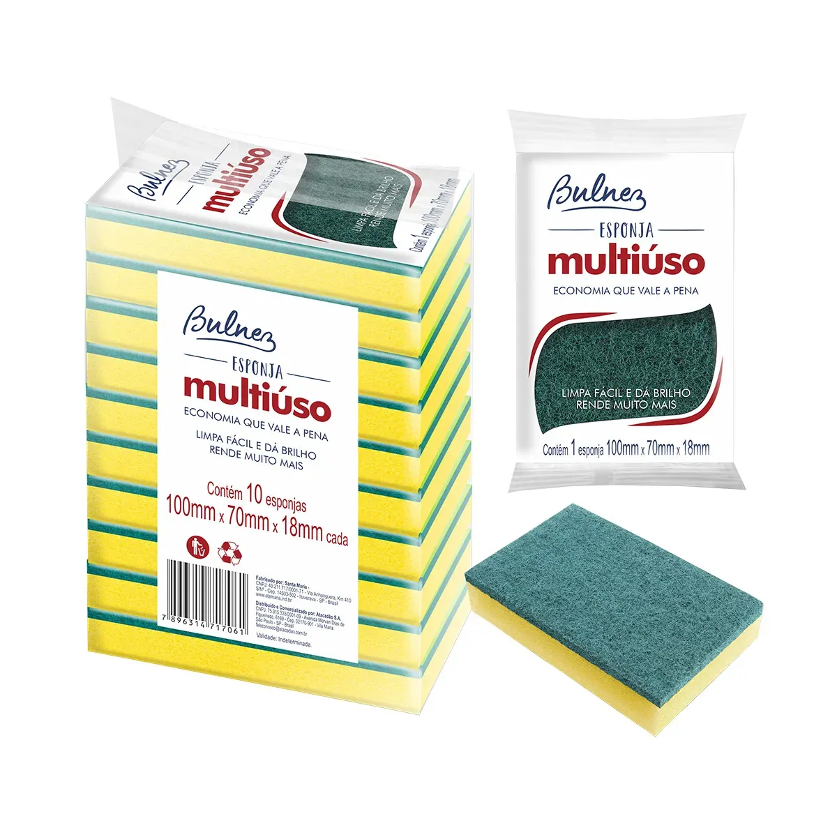 Esponja Multiuso Bulnez 10UN