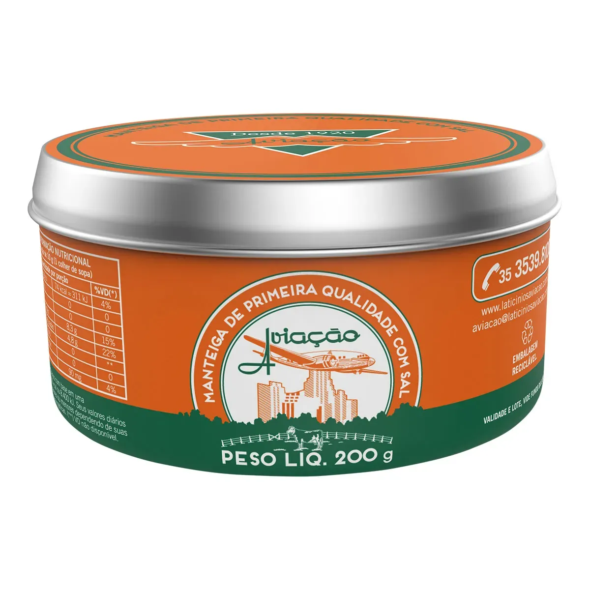 Manteiga com Sal Aviação 200G