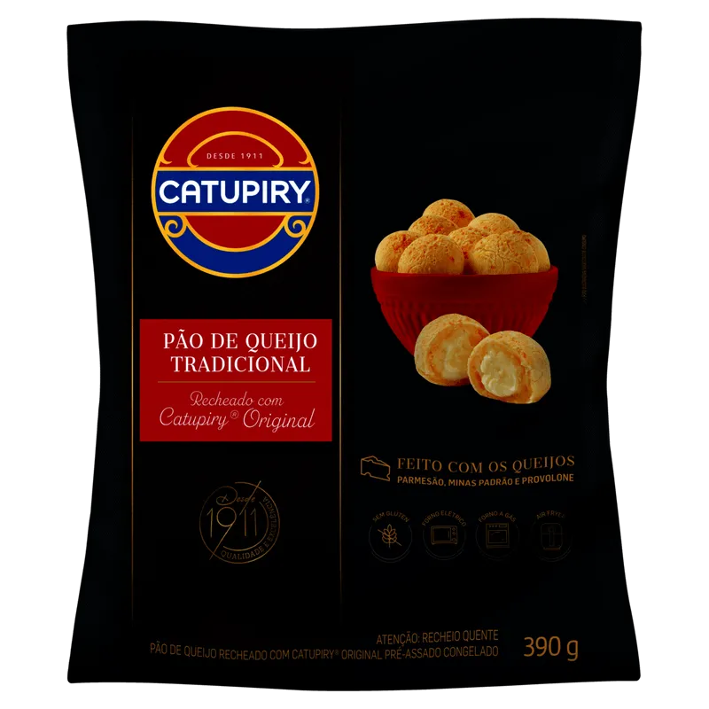 Pão de Queijo com Recheio Catupiry 390G