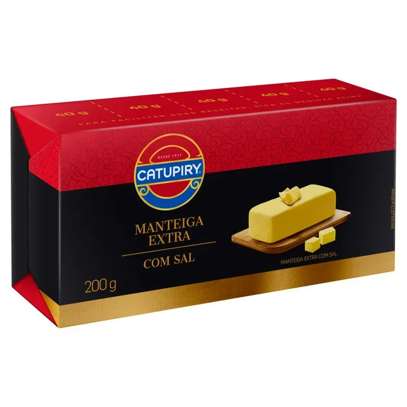 Manteiga Extra com Sal Catupiry Tablete 200G