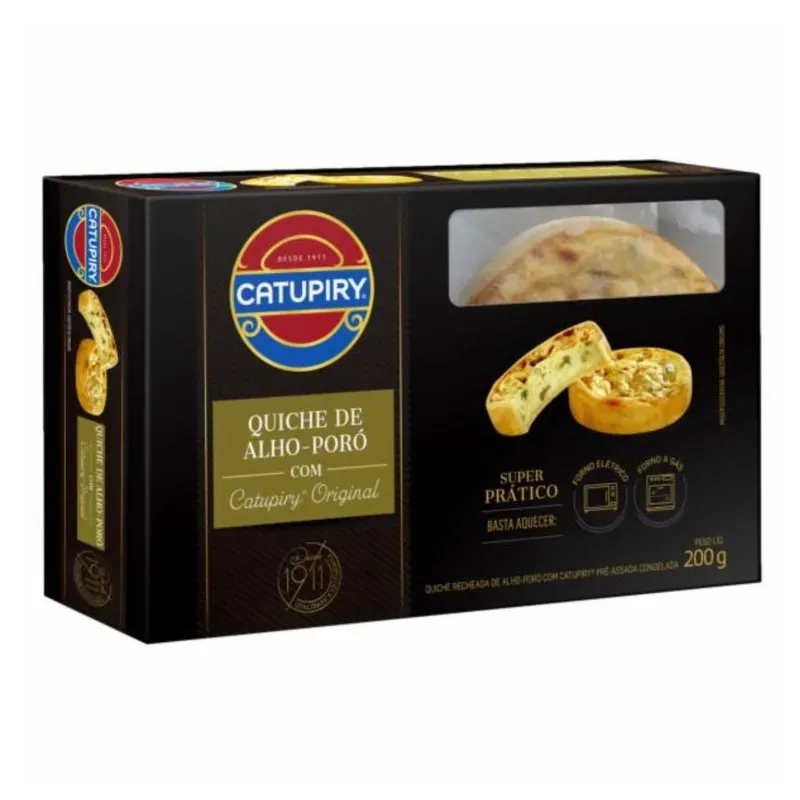 Quiche de Alho-Poró Com Catupiry 200G