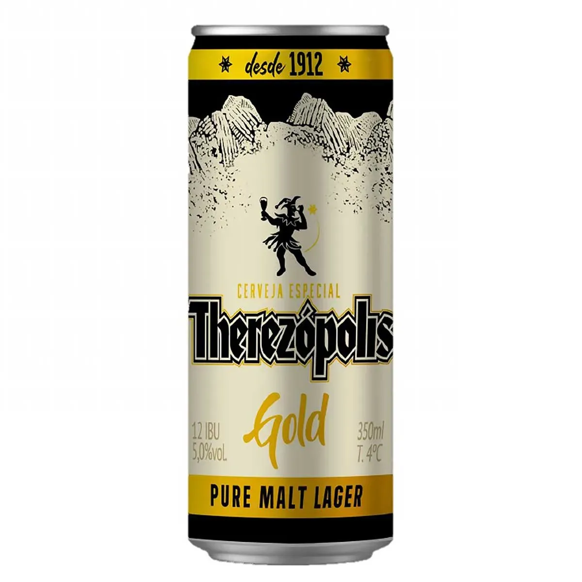Cerveja Therezópolis Puro Malte Gold Lager 350ML