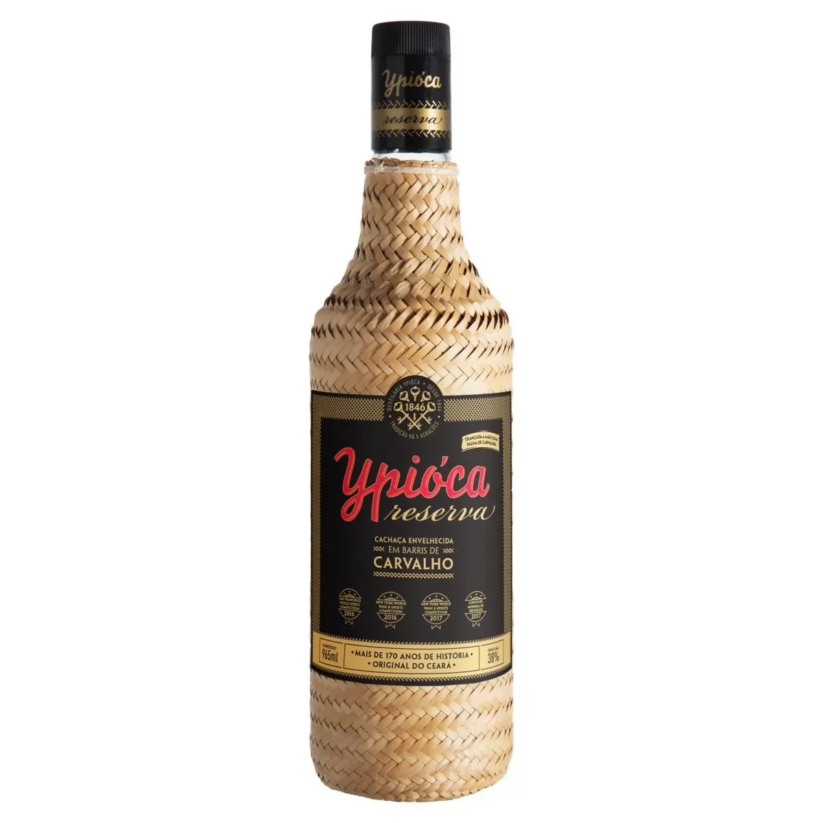 Cachaça Ypióca Empalhada Ouro 965ML