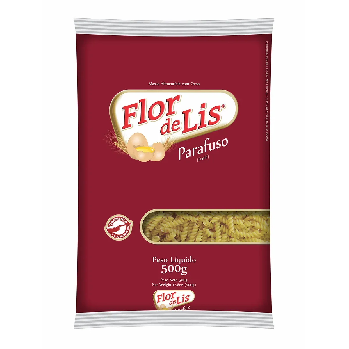 Massa Parafuso com Ovos Flor de Lis 500G