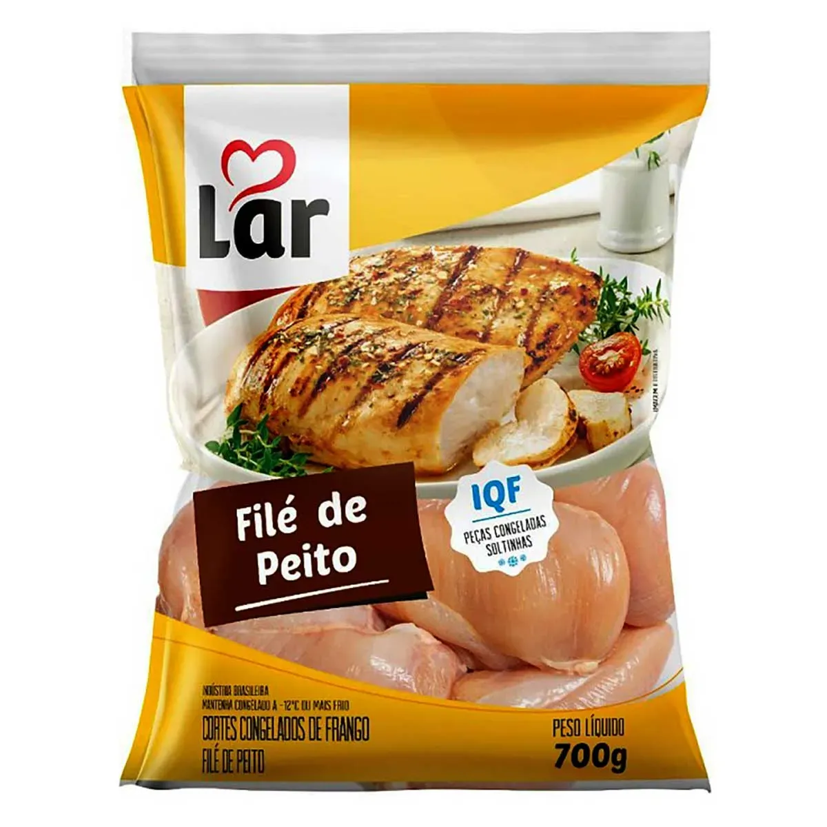 Filé de Peito de Frango IQF Lar 700G