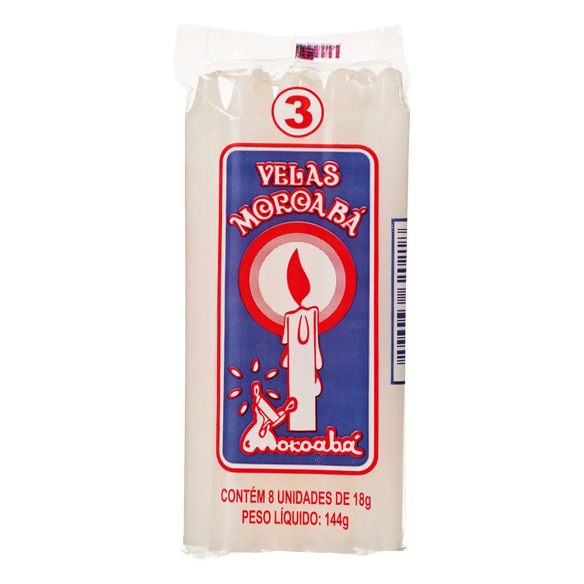 Vela Nº3 Branca Moroabá 8UN