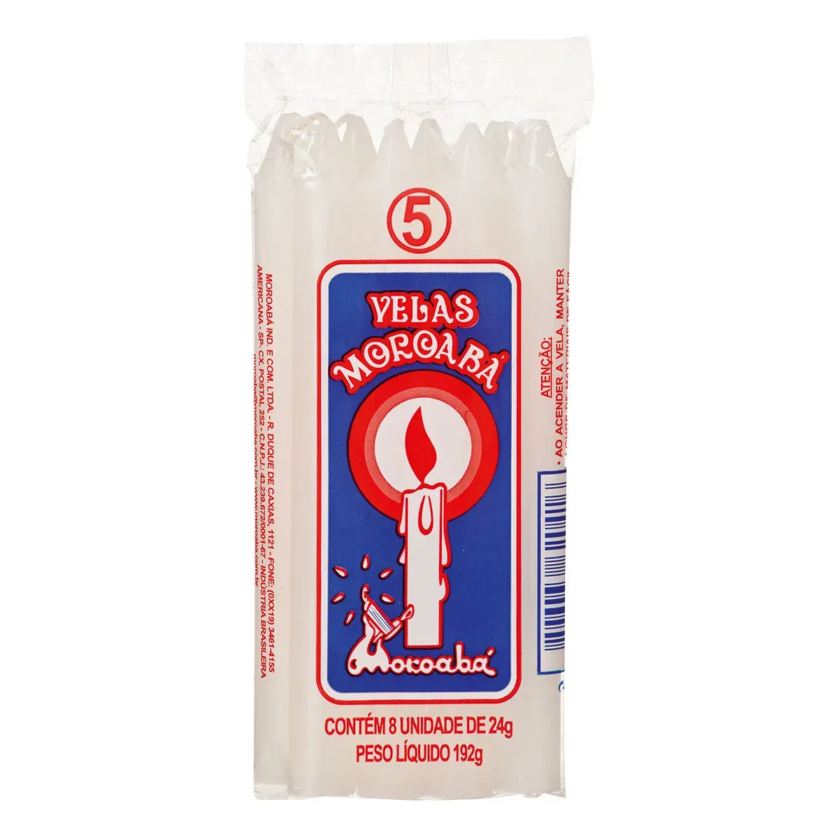Vela Nº5 Branca Moroabá 8UN