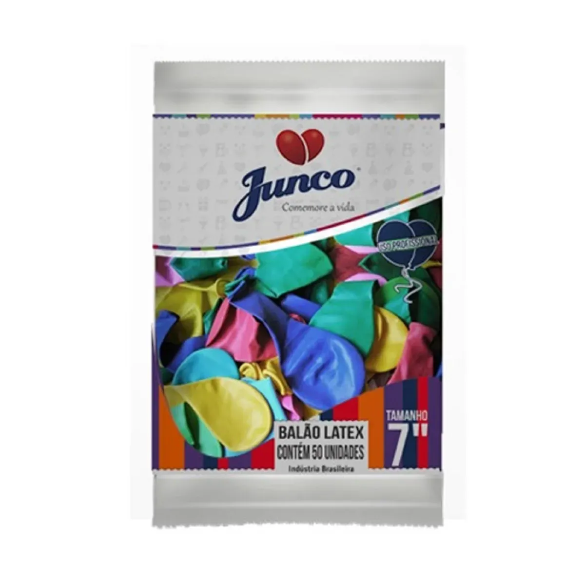Balão Látex Liso N.70 Sortidos Junco UN