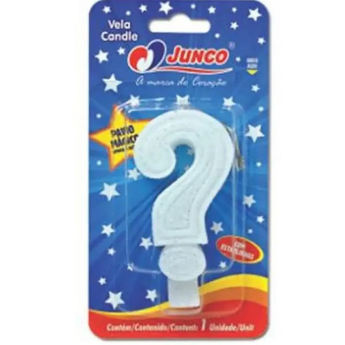 Vela Aniversário Ponto Interrogação Junco UN
