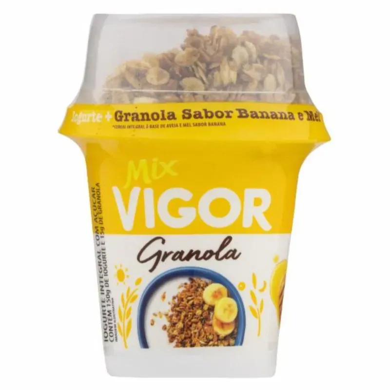 Iogurte Granola Banana e Mel Mix Viv Vigor 140G