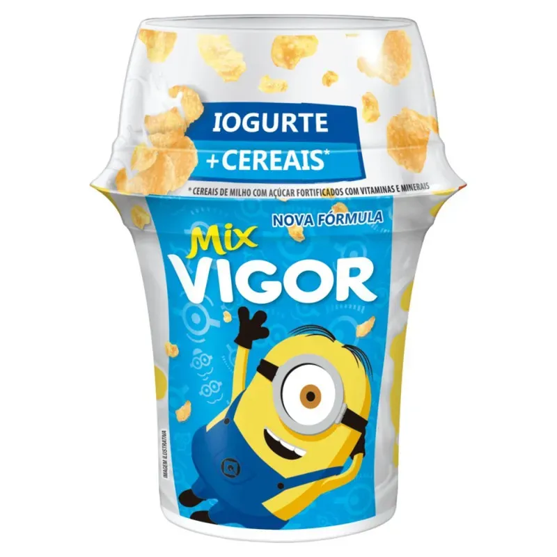 Iogurte Natural com Sucrilhos Mix Vigor 140G