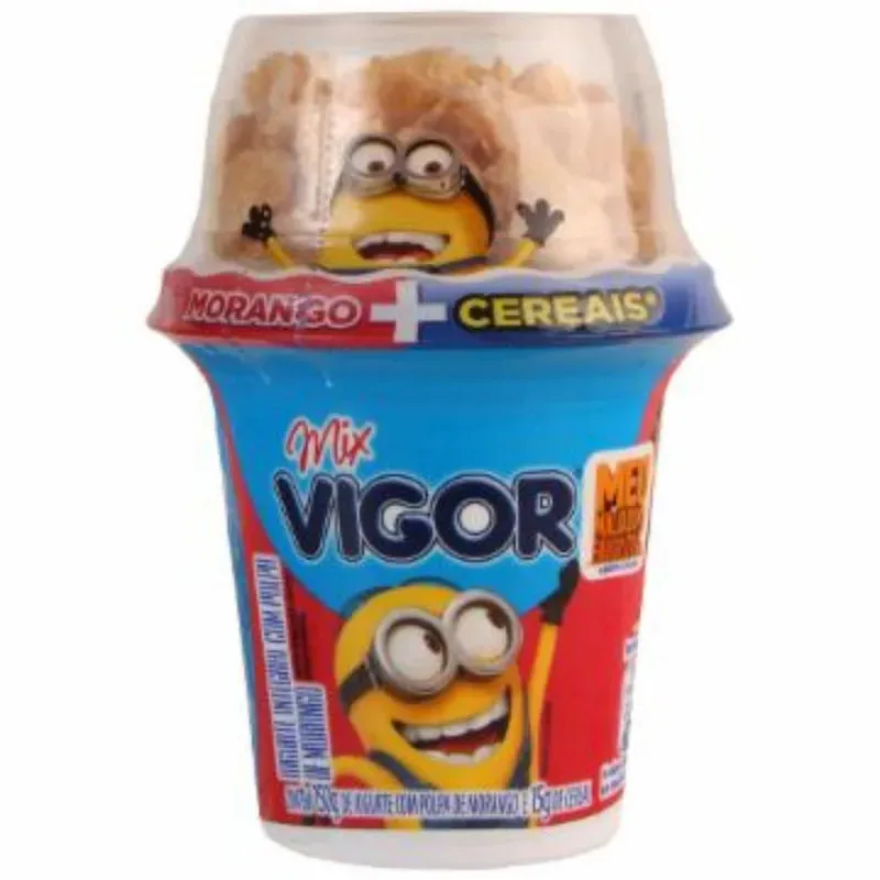 Iogurte Morango com Sucrilhos Mix Vigor 140G