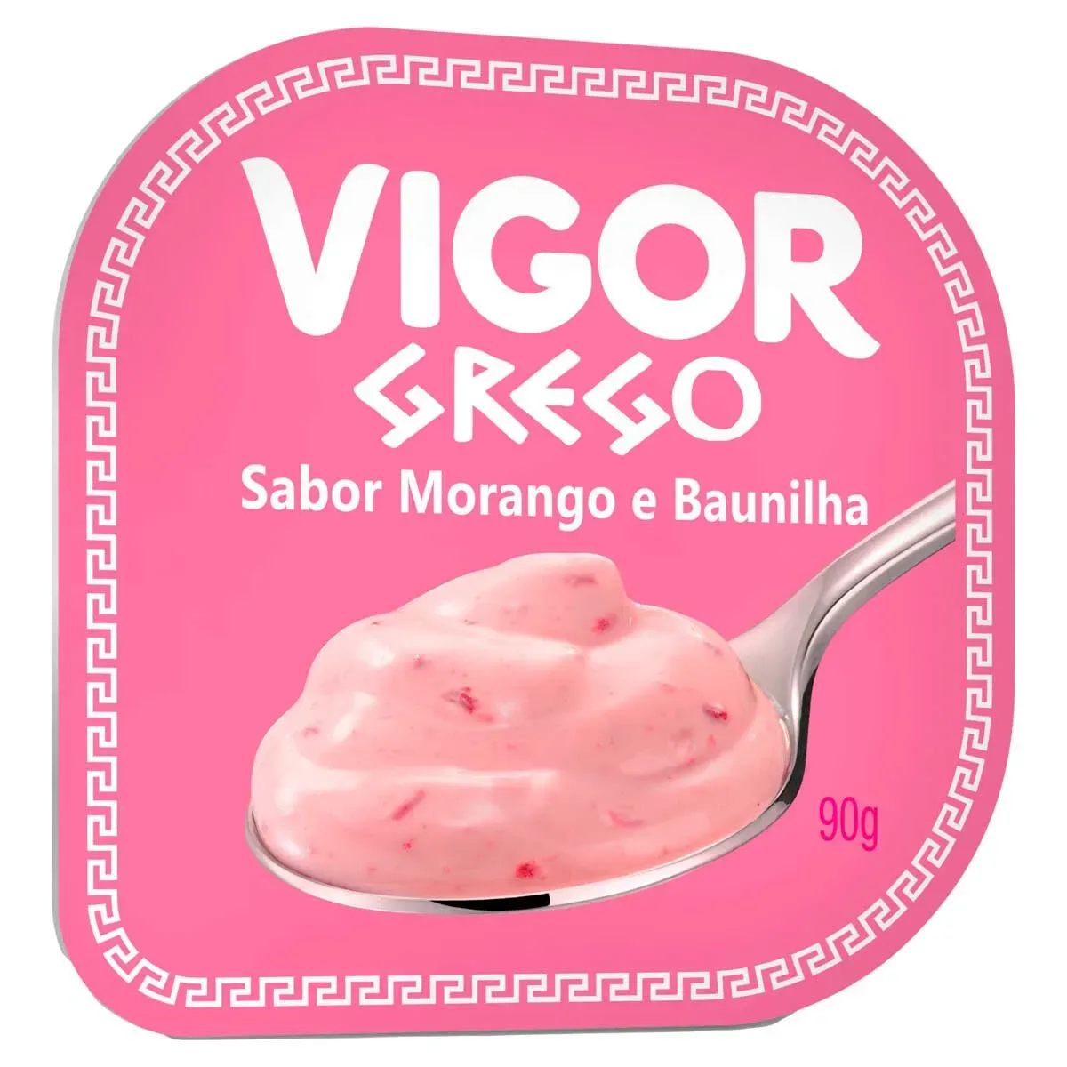Iogurte Grego Morango e Baunilha Vigor 90G