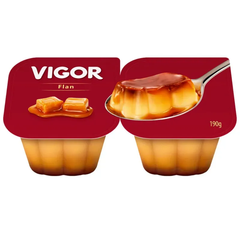 Sobremesa Baunilha com Caramelo Flan Vigor 95G 2UN