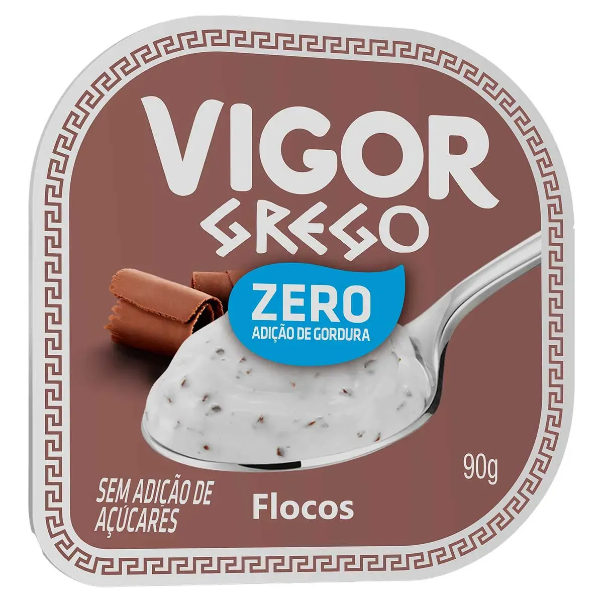Iogurte Desnatado Grego Flocos sem Vigor 90G