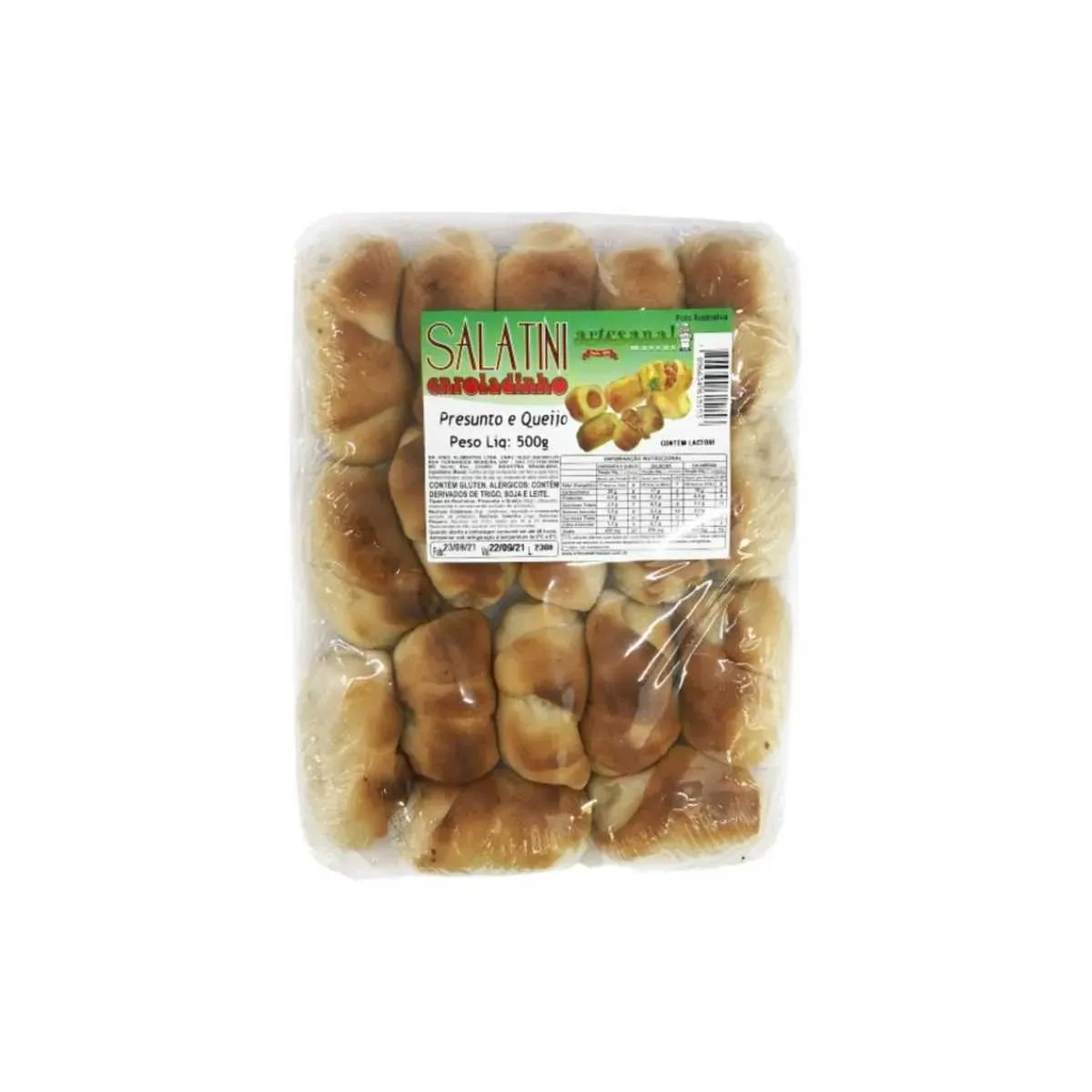 Enroladinho Presunto e Queijo Artesanal 500G