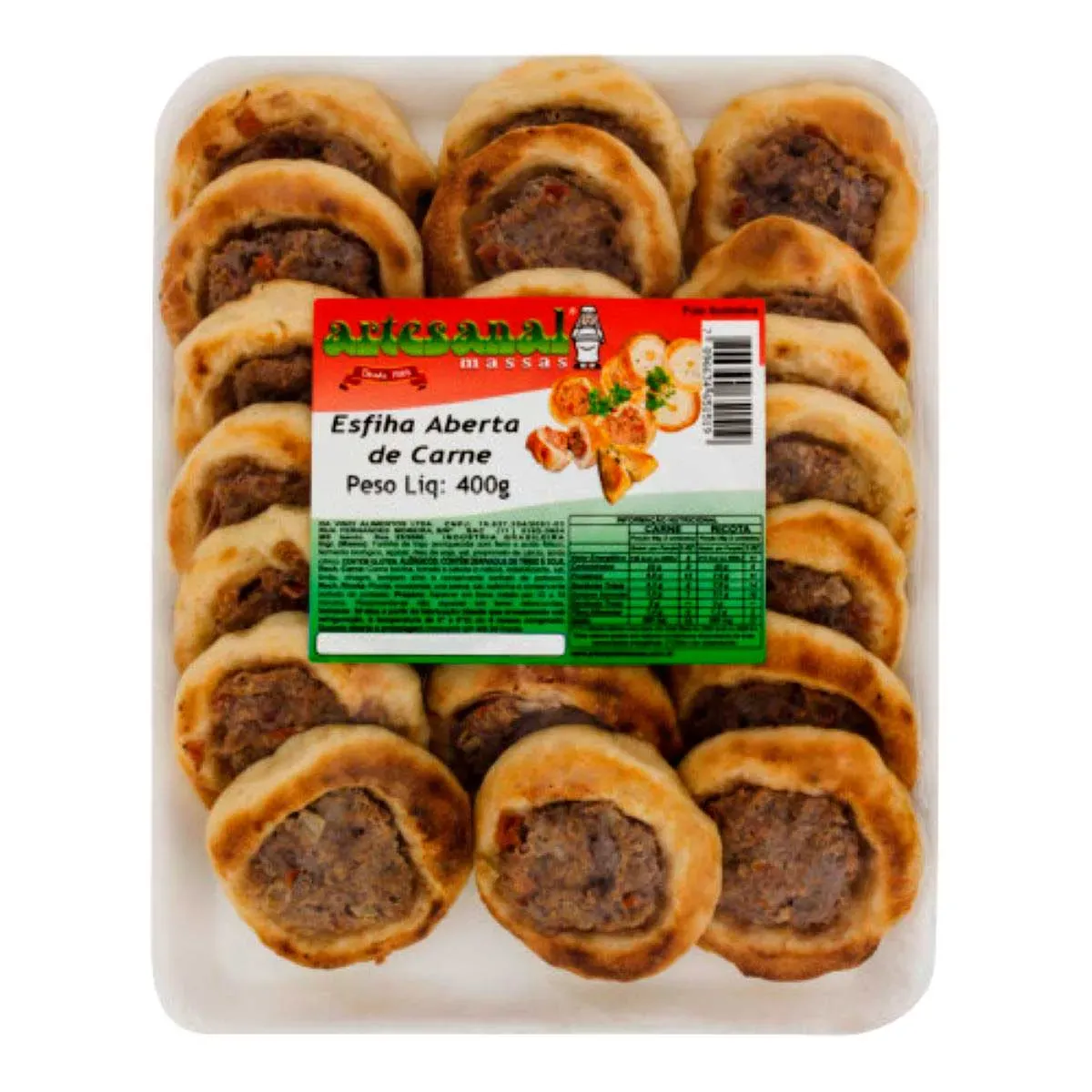 Esfiha de Carne Aberta Artesanal 400G