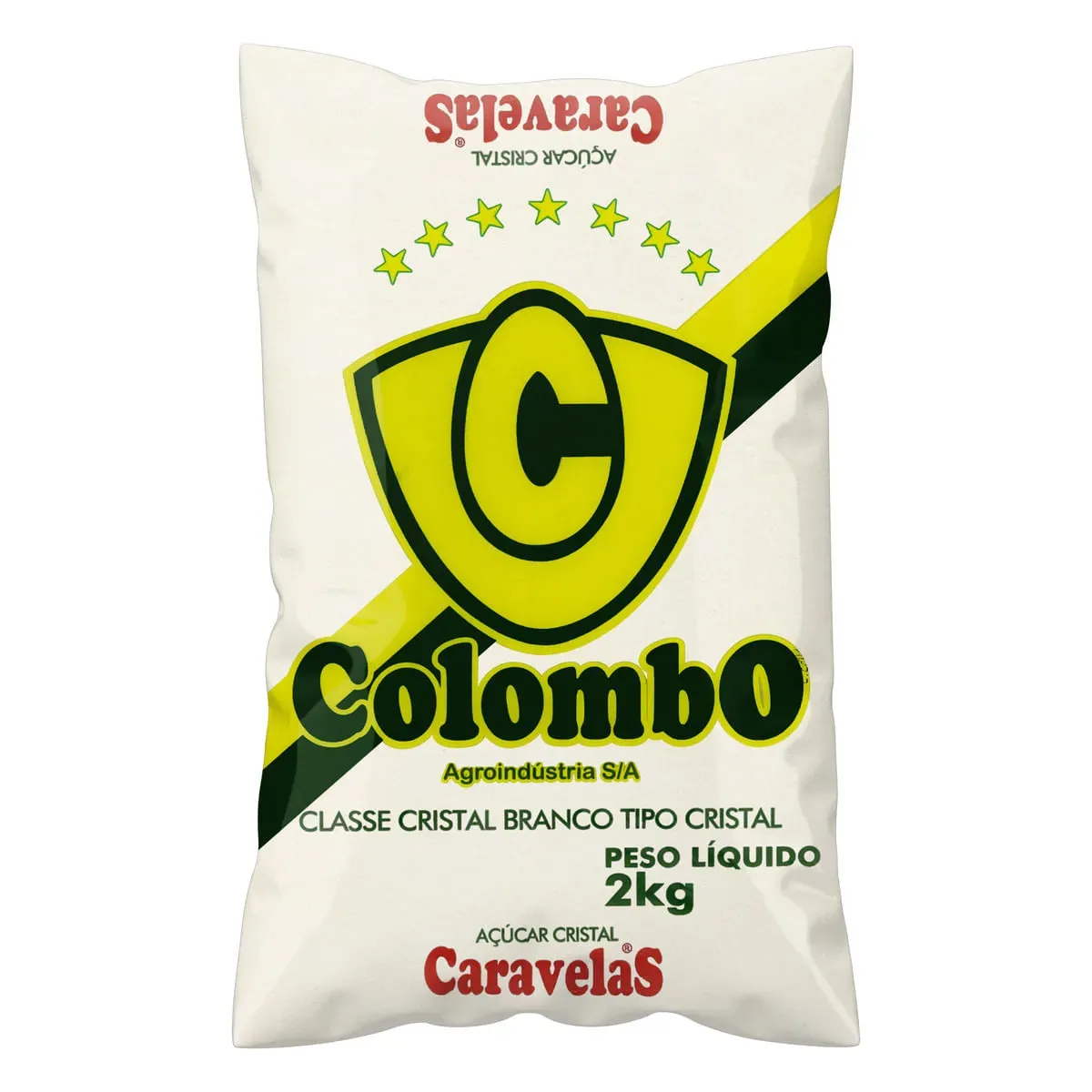 Açúcar Cristal Caravelas 2KG