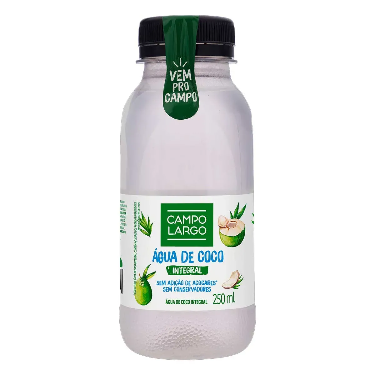 Água de Coco Integral sem Açúcar Campo Largo 250ML
