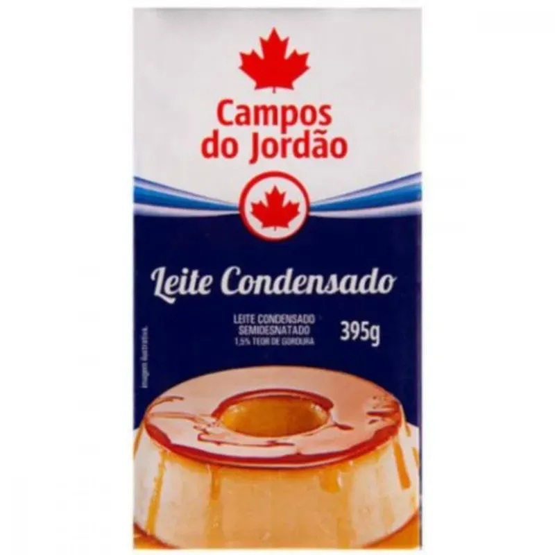 Leite Condensado Semi Desnatado Campos Jordão 395G