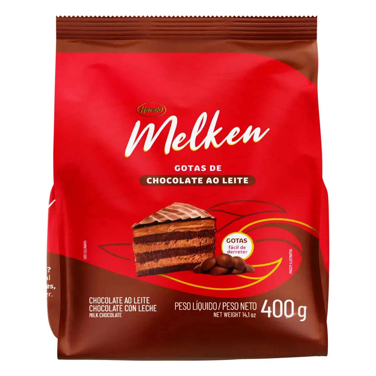 Chocolate ao Leite em Gotas Melken 400G