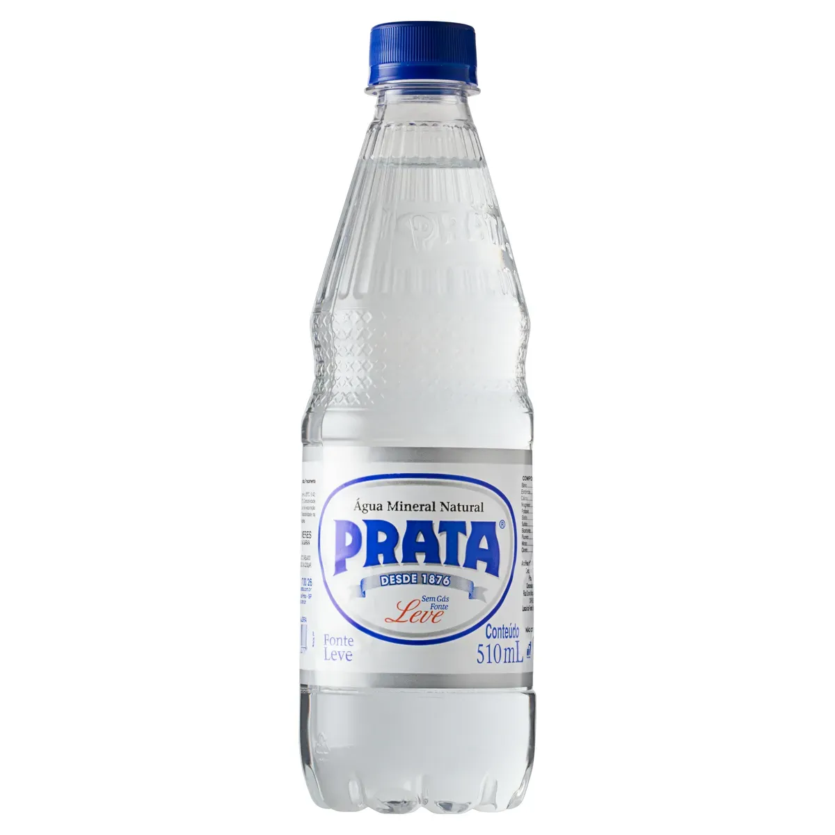 Água Mineral Natural sem Gás Prata 510ML
