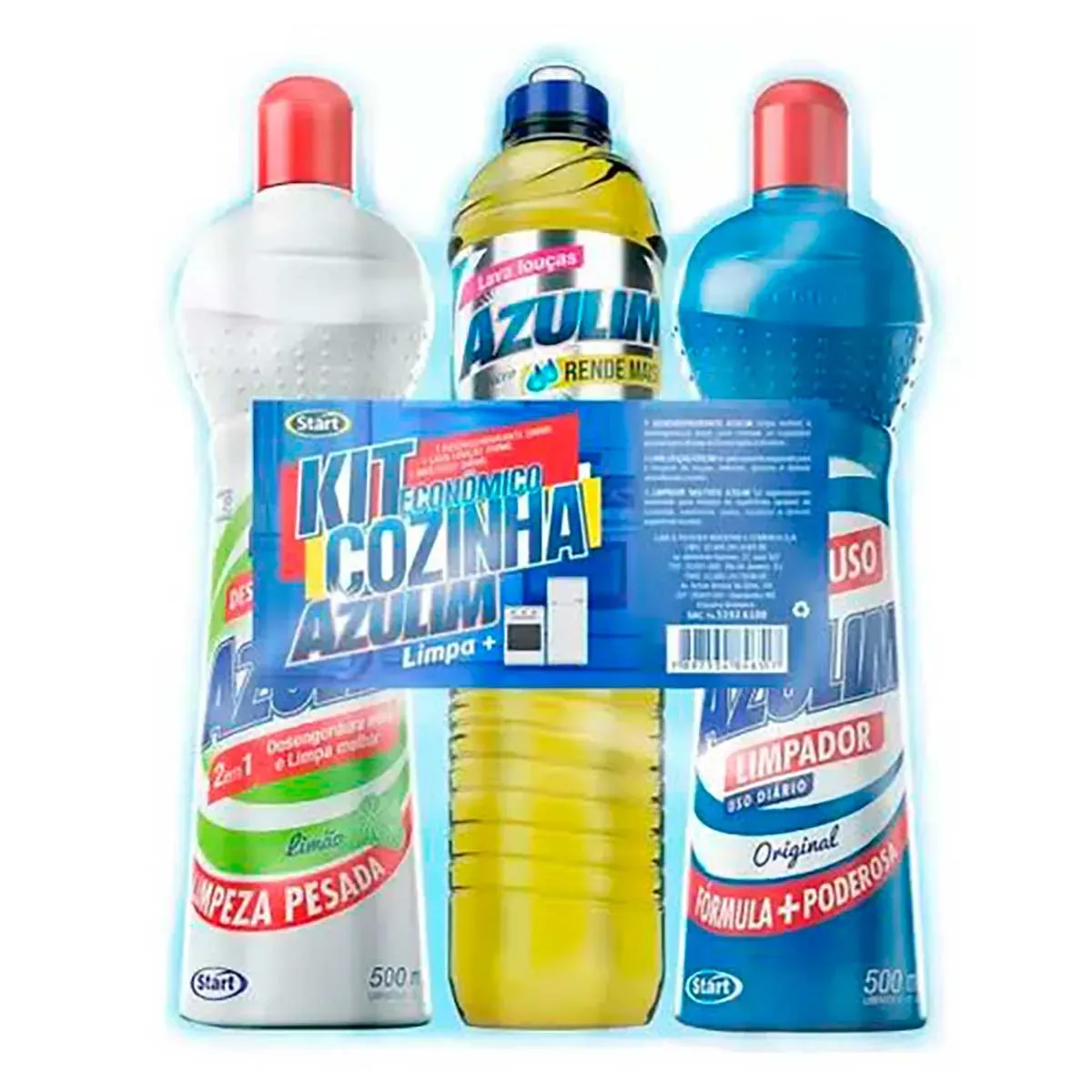 Kit Cozinha Azulim 500ML 3UN