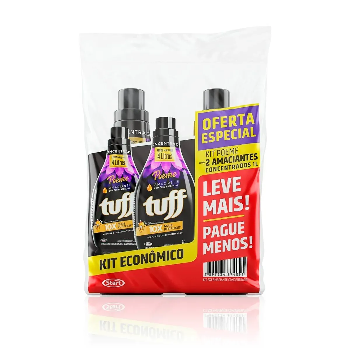 Kit Amaciante Concentrado Tuff Poeme 1L 2UN