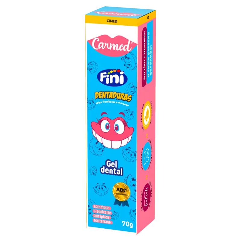 Gel Dental Infantil Anticáries Flúor Fini 70G