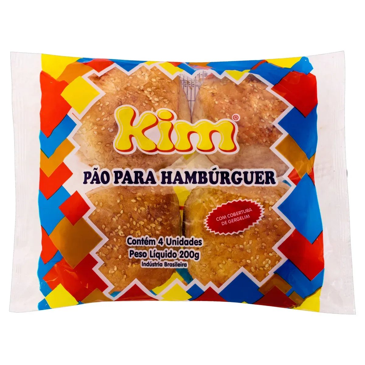 Pão para Hambúrguer com Gergelim Kim 200G