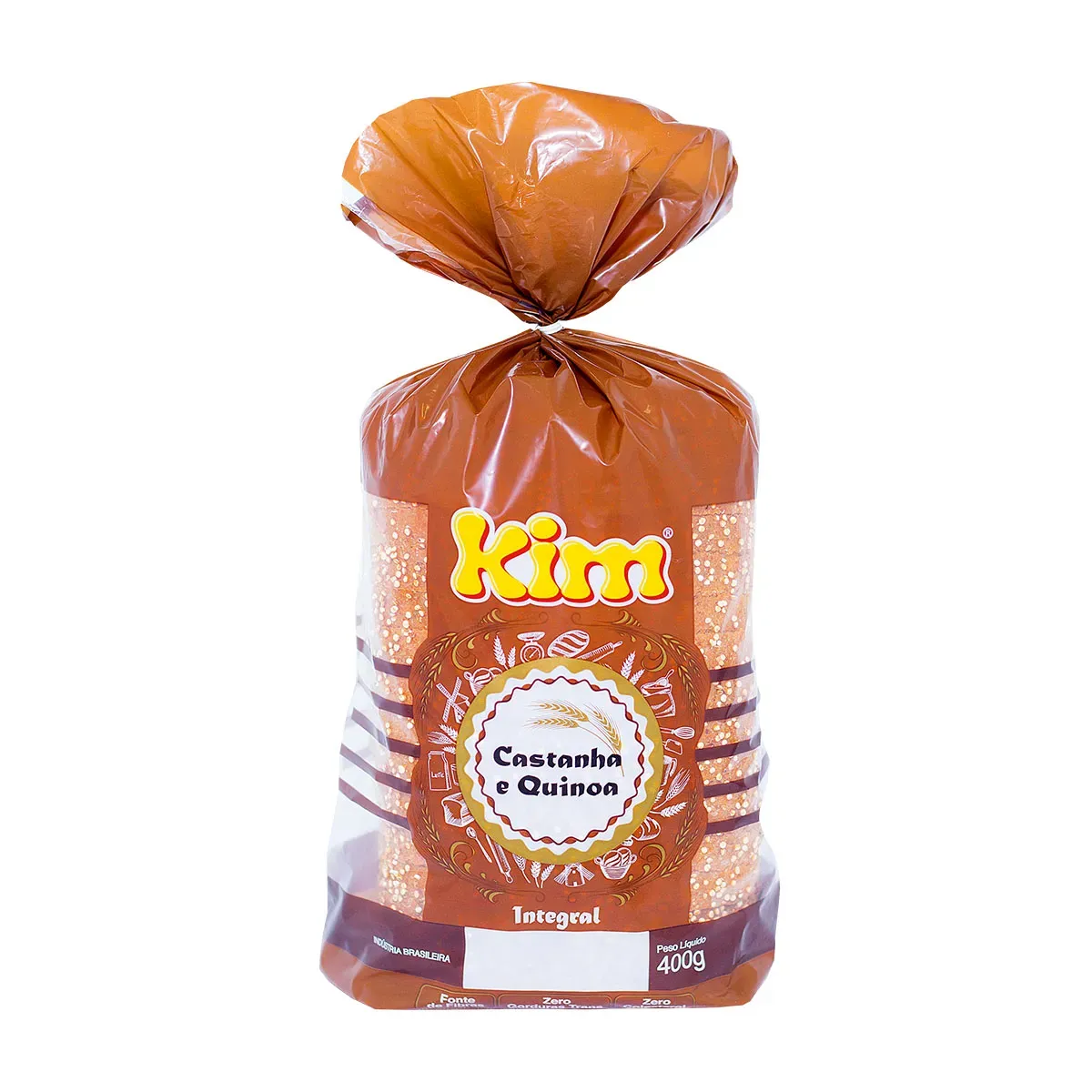 Pão de Forma Integral Castanha e Quinoa Kim 400G