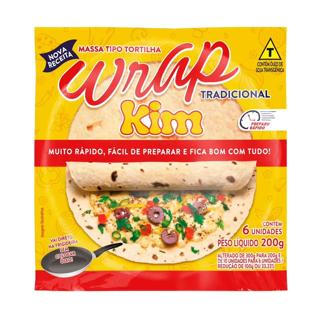 Massa Tortilha Kim 200G