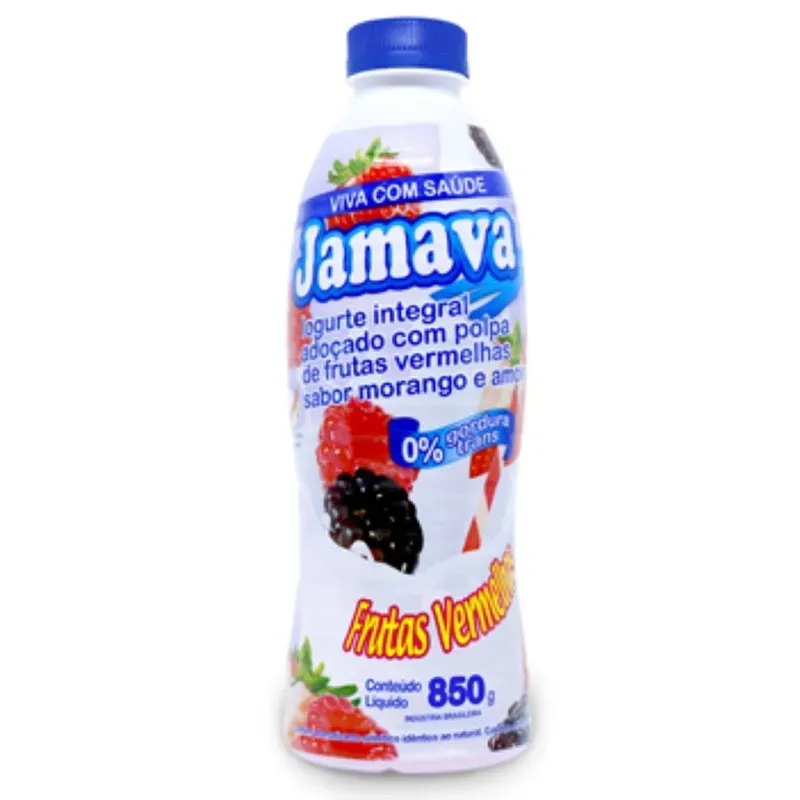 Iogurte Integral Polpa Frutas Vermelhas 850G