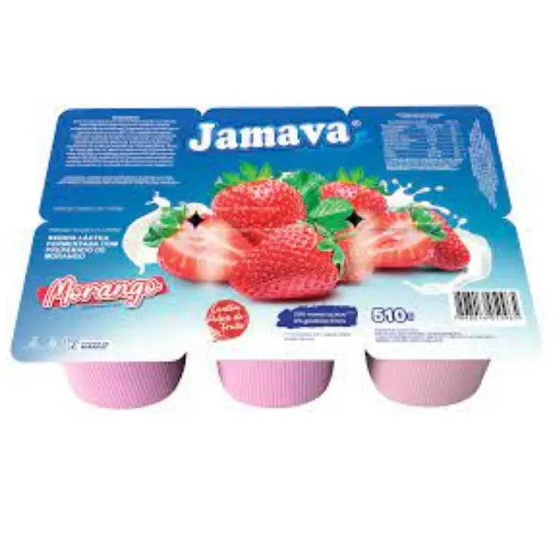 Bebida Láctea Fermentada Morango Jamava 510G 6UN