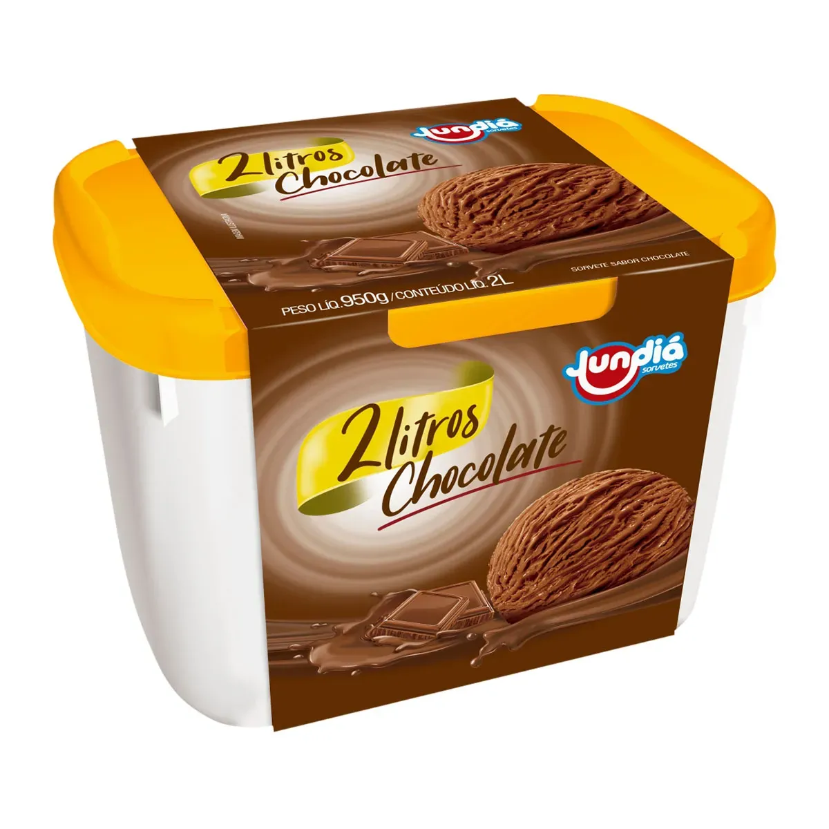 Sorvete de Chocolate Jundiá 2L