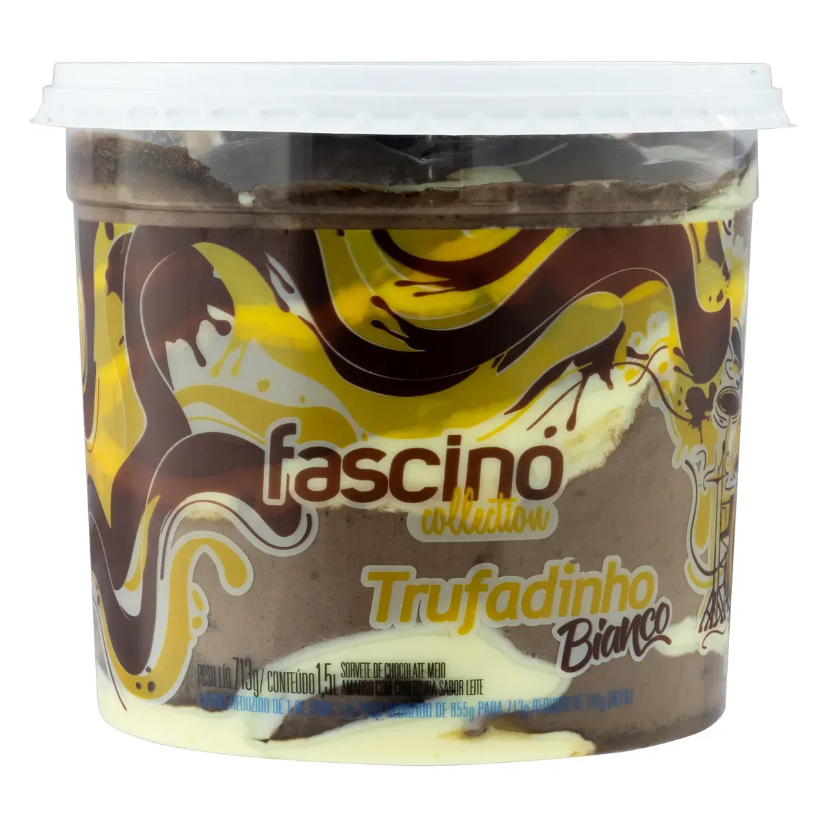 Sorvete Trufadinho Bianco Fascino Jundiá 1,5L