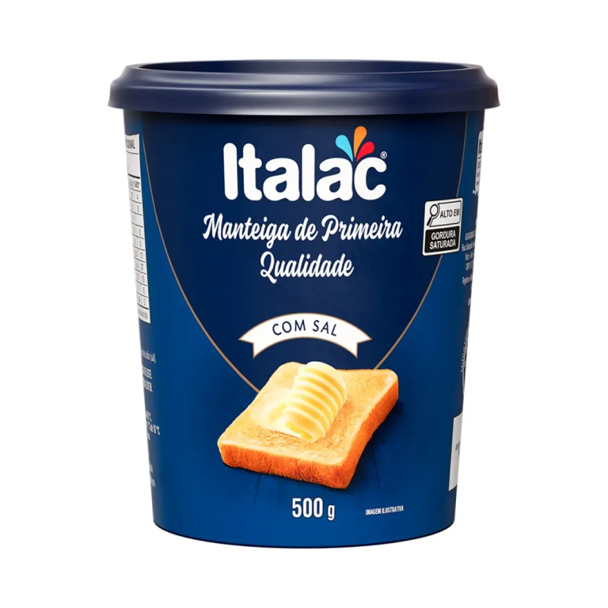 Manteiga de Primeira Qualidade com Sal Italac 500G