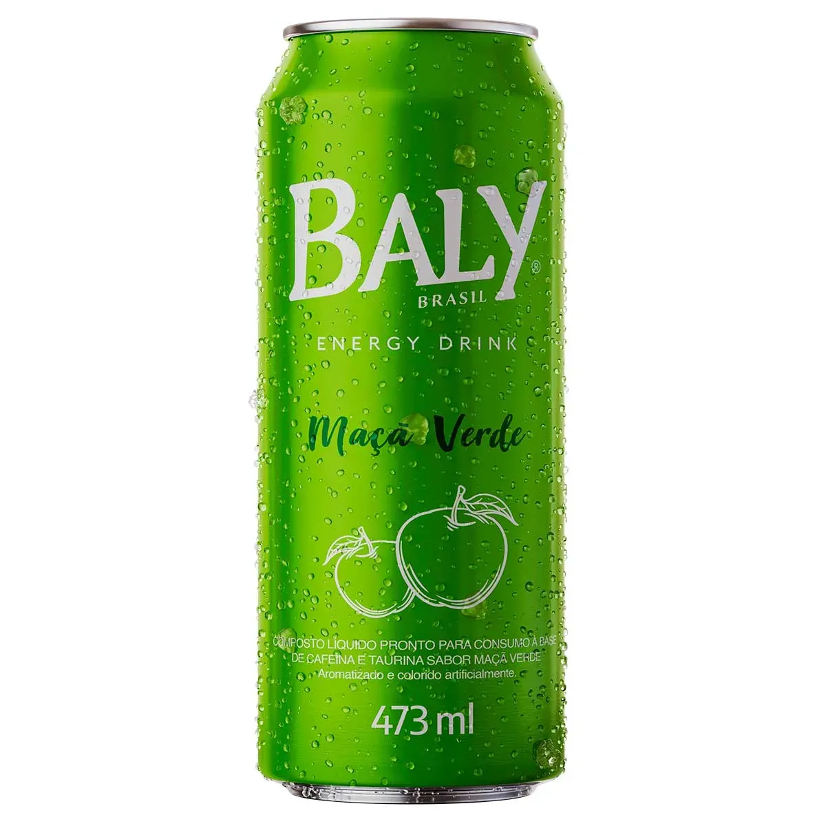 Energético Brasil Maçã Verde Baly 473ML