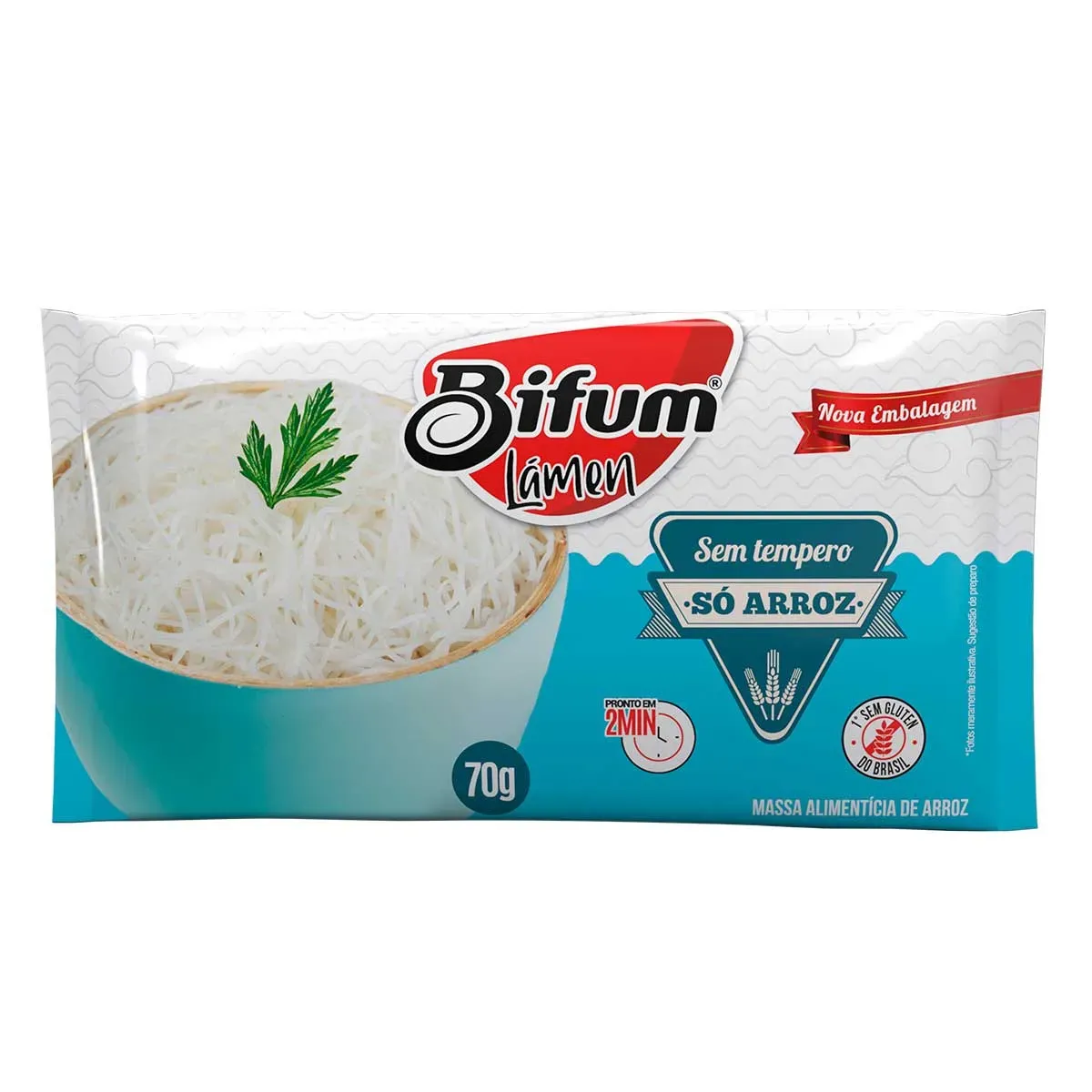 Macarrão Instantâneo a Base Arroz Bifum Só 70G