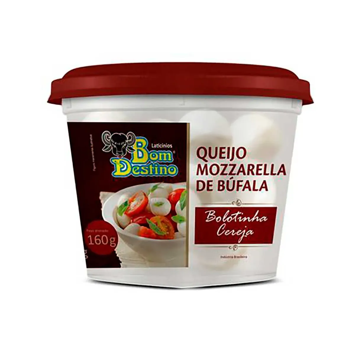 Queijo Mussarela Búfala Bolotinha Bom Destino 160G