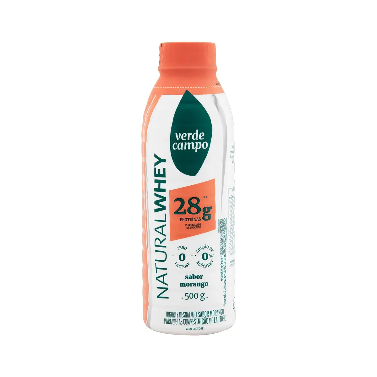 Iogurte Zero Lactose Verde Campo Natural Whey 500G
