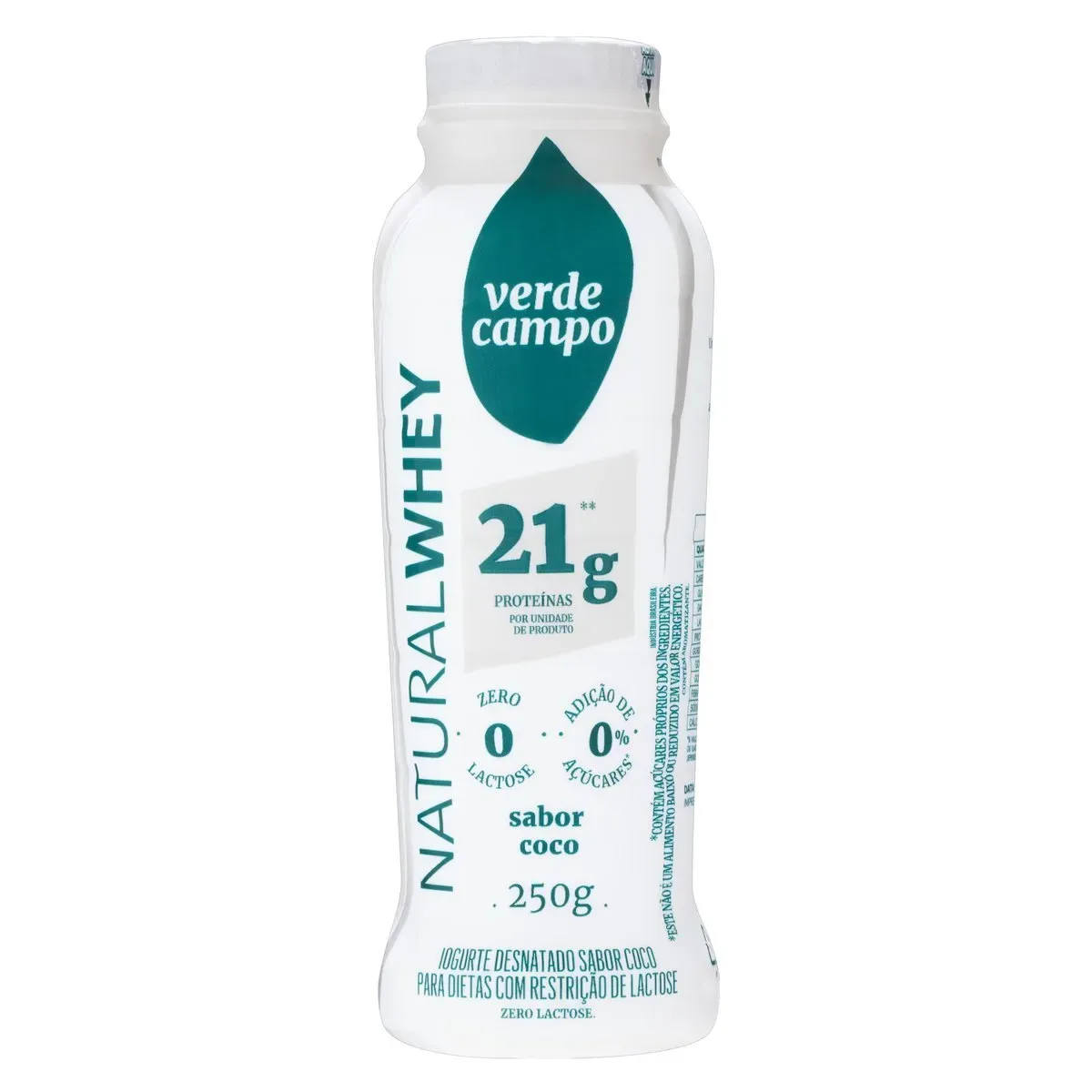 Iogurte Desnatado sem Lactose Verde Campo 250G